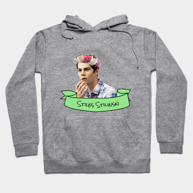 Stiles Stilinski Flower Crown Hoodie by lunalovebad